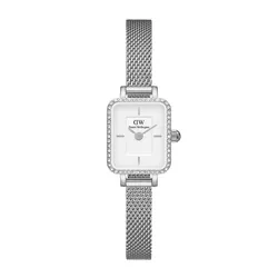 Đồng Hồ Nữ Daniel Wellington Quadro Mini Lumine Bezel Silver DW00100732 Màu Bạc