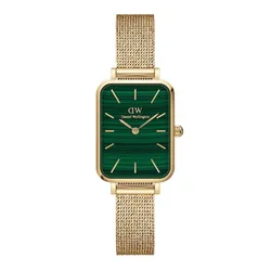 Đồng Hồ Nữ Daniel Wellington Quadro Pressed Ashfield DW00100561 Màu Xanh Vàng