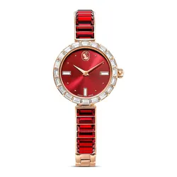 Đồng Hồ Nữ Swarovski Matrix Bangle Watch 5690811 Màu Đỏ/Vàng Hồng