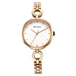 Đồng Hồ Nữ Titan Karishma White Dial Watch For Women Màu Vàng Trắng