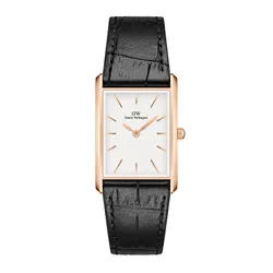 Đồng Hồ Unisex Daniel Wellington Bound Black Crocodile Rose Gold DW00100693 Màu Đen/Trắng