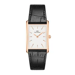 Đồng Hồ Unisex Daniel Wellington Bound Black Crocodile Rose Gold DW00100698 Màu Đen/Trắng