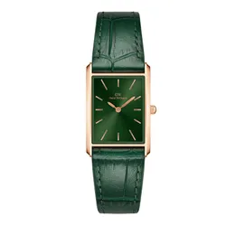 Đồng Hồ Unisex Daniel Wellington Bound Crocodile Emerald Sunray Rose Gold DW00100694 Màu Xanh Green