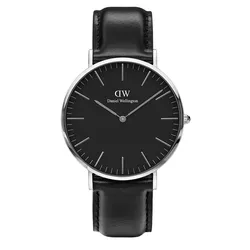 Đồng Hồ Unisex Daniel Wellington Classic Sheffield Black Silver Màu Đen