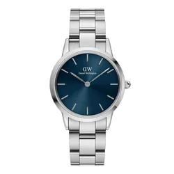 Đồng Hồ Unisex Daniel Wellington Iconic Link Arctic Silver Màu Bạc Xanh