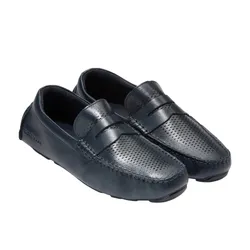 Giày Lười Nam Cole Haan Grand Laser Penny Driver C36652 Màu Xanh Navy Size 41