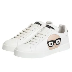 Giày Sneaker Nam Dolce & Gabbana D&G Designer's Patch Portofino White CK0150 AI744 80001 Màu Trắng Size 40