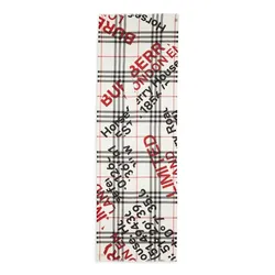 Khăn Choàng Burberry Over Print Coordinate Gauze Wool Silk Scarf Phối Màu