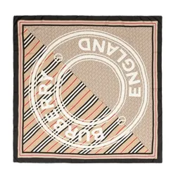 Khăn Lụa Burberry Monogram Heritage Silk Square Phối Màu