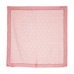 Khăn Lụa Nữ Gucci GG Print Silk Scarf Màu Hồng