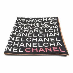 Khăn Quàng Cổ Nữ Chanel Logo Scarf Novelty Scarf 90 x 90cm Màu Đen Họa Tiết