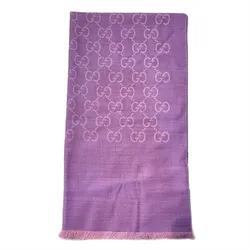 Khăn Quàng Cổ Nữ Gucci Wool Silk Scarf 165904 3G646 5372 Màu Tím