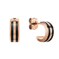 Khuyên Tai Nữ Daniel Wellington Emalie Earrings DW00400310 Màu Vàng Hồng/Đen