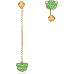 Khuyên Tai Nữ Swarovski Teddy Earrings Multicolored, Gold Alloy Layer - 5642981 Màu Xanh Vàng