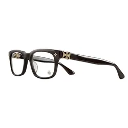Kính Mắt Cận Chrome Hearts Vagilante Black/Gold Plated Màu Đen