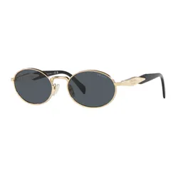 Kính Mát Prada Sunglasses 0PR 65ZS ZVN09T Pale Gold Dark Grey Màu Xám/Gold