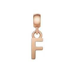 Mặt Dây Chuyền Daniel Wellington Letter Chữ Cái F DW00400463 Màu Vàng Hồng (13mm x 4.55mm)