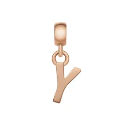 Mặt Dây Chuyền Daniel Wellington Letter Chữ Cái Y DW00400482 Màu Vàng Hồng (13mm x 4.55mm)