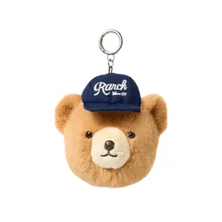 Móc Khóa WHOAU Steve Fluffy Mini WHAQF4921A Màu Xanh Navy