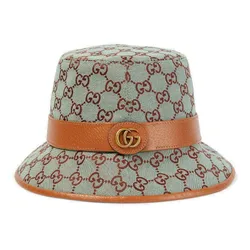 Mũ Gucci GG Canvas Bucket Hat 748476 4HG62 4964 Màu Xanh/Nâu Size S