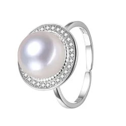 Nhẫn Nữ Jessica Pearl Sparkling Ocean JR16 Màu Bạc