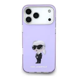 Ốp Điên Thoại Karl Lagerfeld MagSafe IML Aquarelle Karl Head For iPhone 17 Pro Max Màu Tím