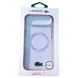 Ốp Điện Thoại Lacoste Case For Iphone 17 Air Green Logo MagSafe Màu Trong Suốt