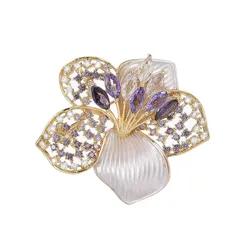 Pin Cài Áo Meri Purple Narcissus BR896 Màu Tím