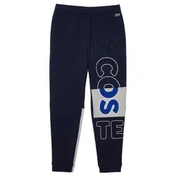 Quần Nỉ Nam Lacoste Men's Heritage Destructured Branding Cotton Fleece Joggers XH5781-166 Màu Xanh Navy Size 3