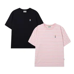 Set 2 Áo Phông WHOAU WHRSF4951U Màu Đen - Hồng