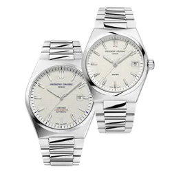 Set Đồng Hồ Đôi Frederique Constant Highlife Automatic FC-303SI4NH6B Và FC-240SI2NH6B Màu Bạc Trắng (Tặng Kèm Dây Silicone)