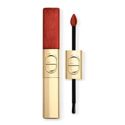 Son Kem Dior Rouge Dior Sequin Liquid Duo - Limited Edition 747 Flame Màu Đỏ Nâu