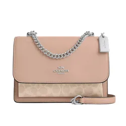 Túi Đeo Chéo Nữ Coach Klare Crossbody Bag In Signature Canvas CV978 Màu Hồng Nhạt