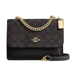 Túi Đeo Chéo Nữ Coach Mini Klare Crossbody Bag In Signature Canvas CW206 Màu Đen