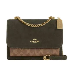 Túi Đeo Chéo Nữ Coach Klare Crossbody Bag In Signature Canvas CCC70 Im/Army Green/Tan Màu Xanh