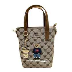 Túi Đeo Chéo Nữ Guoo Bear Bag GU1241-18120 Màu Nâu