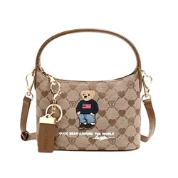 Túi Đeo Chéo Nữ Guoo Bear GU1076-18120 Màu Nâu