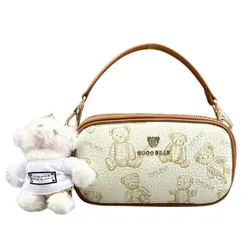 Túi Đeo Chéo Nữ Guoo Bear GU1192-1910 Màu Nâu Trắng