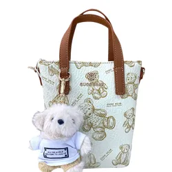 Túi Đeo Chéo Nữ Guoo Bear GU1213-1910 Màu Nâu Trắng