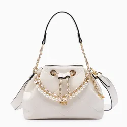 Túi Đeo Chéo Nữ Lyn Ferna S Bucket Bag - Ivory LL25FBF008 Màu Trắng Kem