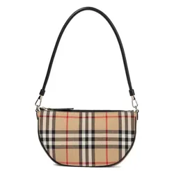Túi Đeo Vai Nữ Burberry Vintage Check Olympia Pouch Màu Beige