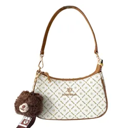 Túi Đeo Vai Nữ Guoo Bear GU1255-GU1281 Màu Trắng Nâu