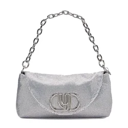 Túi Đeo Vai Nữ Lyn Nikitah Flap Shoulder Bag - Silver LL25FBM608 Màu Bạc