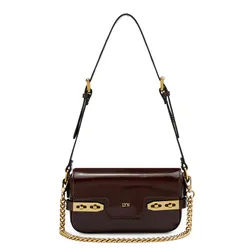 Túi Đeo Vai Nữ Lyn Re-Edit Ureka Mini Crossbody Bag - Dark Red L25FBWA045 Màu Đỏ Đậm