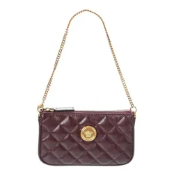 Túi Đeo Vai Nữ Versace Medusa Quilted Leather Pochette Red Màu Đỏ Đô