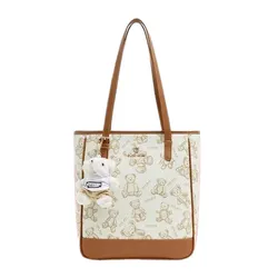 Túi Tote Nữ Guoo Bear GU1218-2910 Màu Trắng