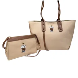Túi Tote Nữ Guoo Bear GU1127-10030 Màu Be Nâu