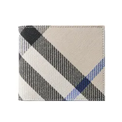 Ví Nam Burberry Check Bifold Wallet 80895301 Màu Beige