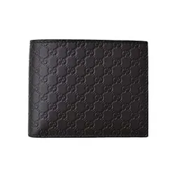 Ví Nam Gucci Microguccissima Bi-Fold Wallet Màu Đen