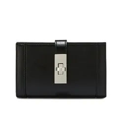 Ví Nữ Lyn Cora Short Wallet - Black L25FWWB009 Màu Đen